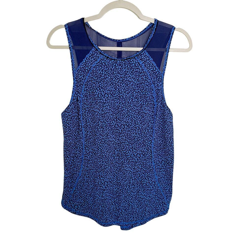 Lululemon Sculpt Tank Top Miss Mosaic Lakeside Blue Hero Blue Size